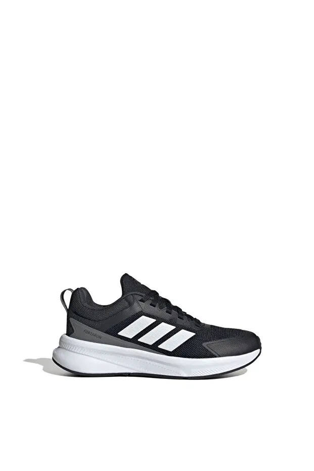 Детские кроссовки для девочек с принтом Fortarun 4.0 j unisex youth sneakers jq5167 Adidas, Core Black-Ftwr White — фото 2