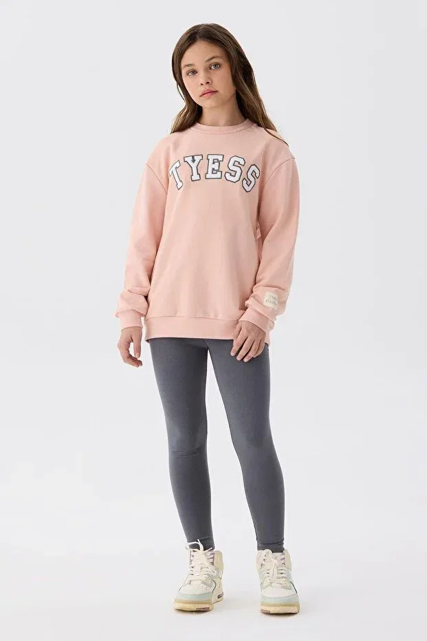 Детские свитшот для девочек хлопковый Bg store girls' pink sweatshirt Tyess, Pink