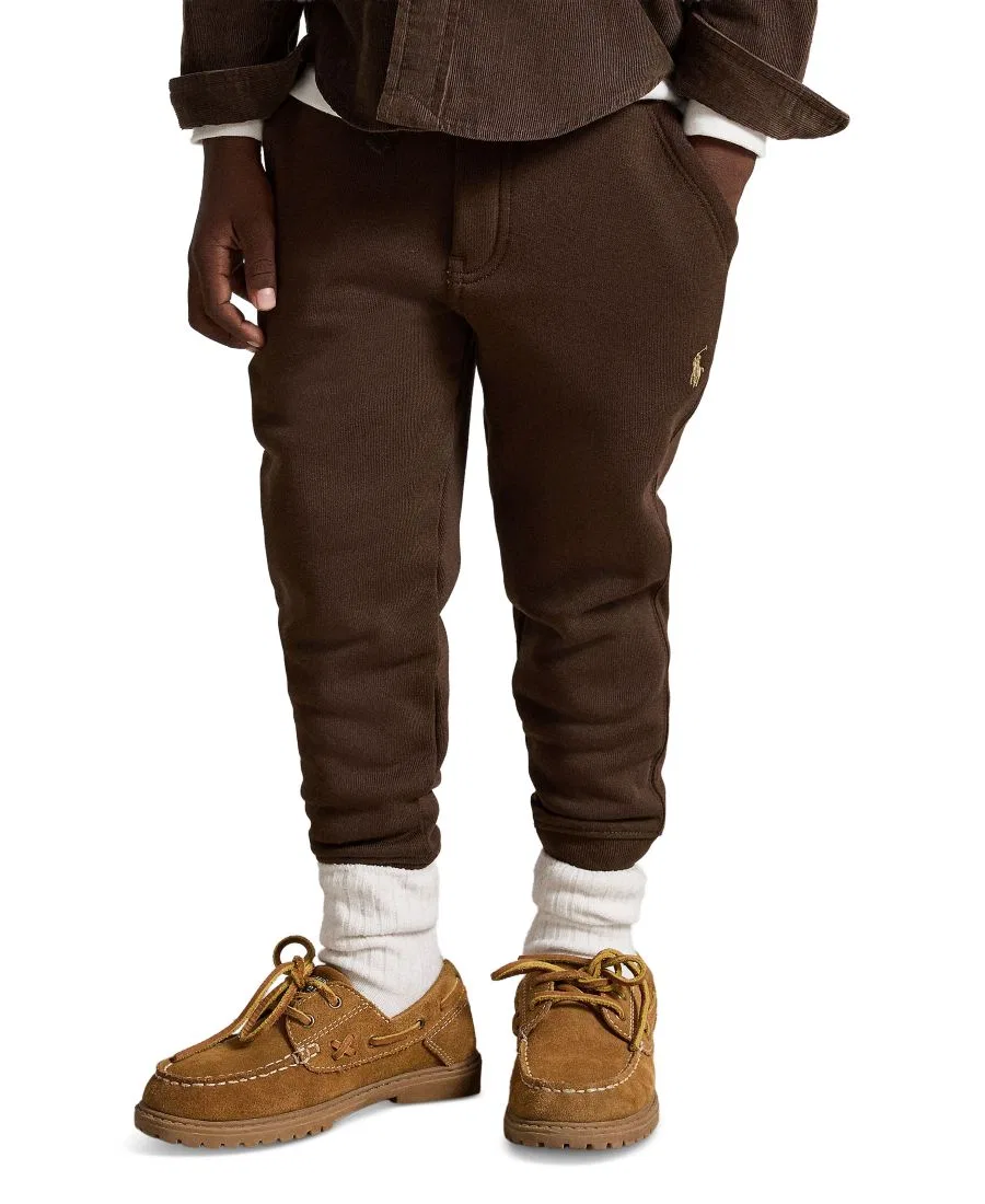 Флисовые брюки-джоггеры с утяжкой Polo Ralph Lauren, Nutmeg Brown
