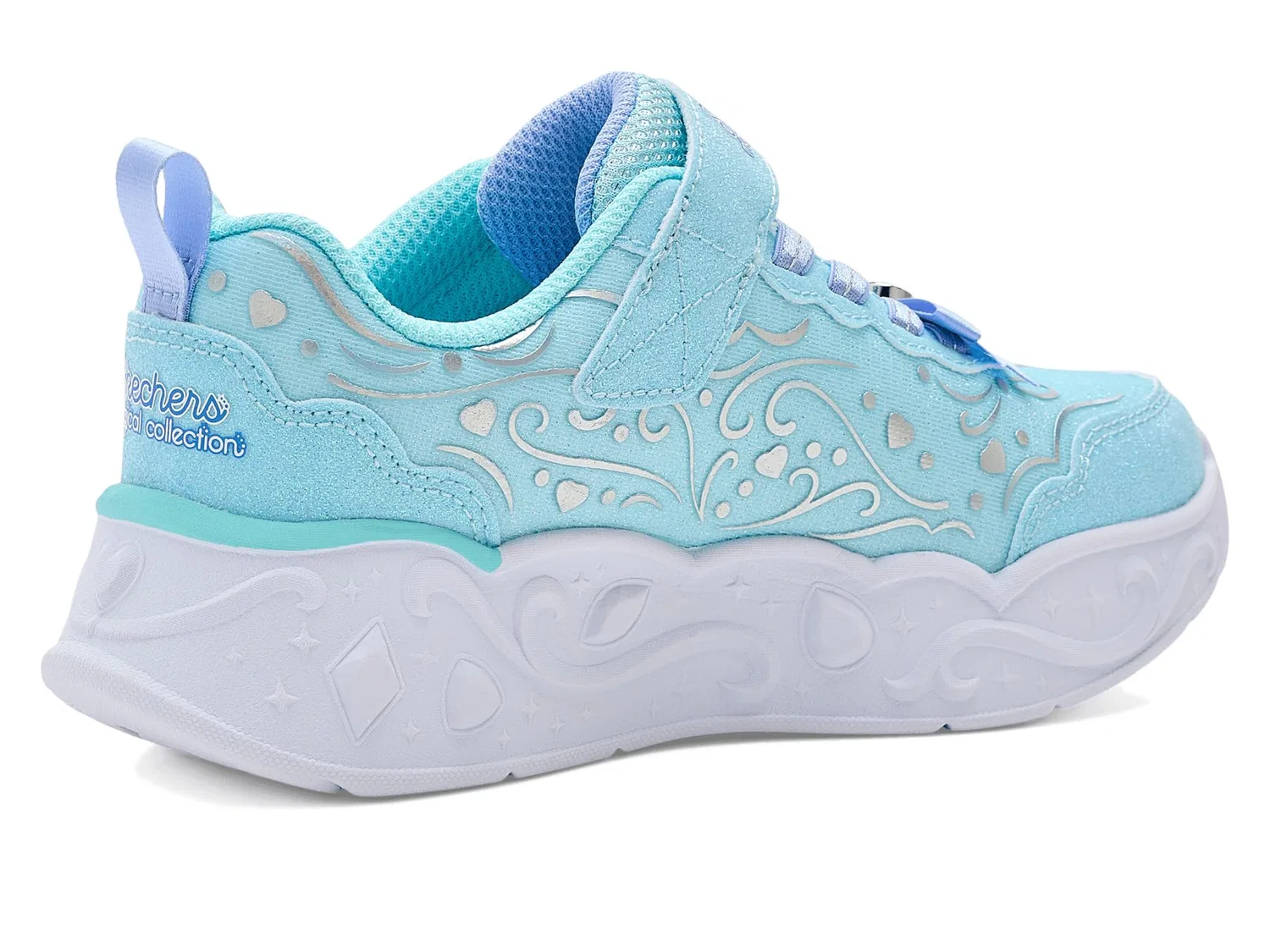 Кроссовки Lights-Princess Steps 303732L (для маленьких и больших детей) Skechers Kids, Light Blue — фото 4