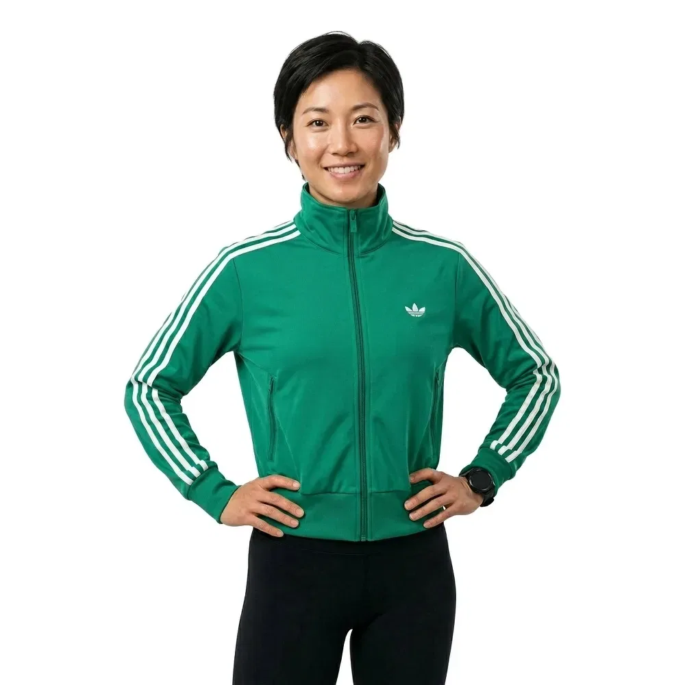 Женский свитшот с длинным рукавом Firebird Classic Adidas Originals, Green — фото 2