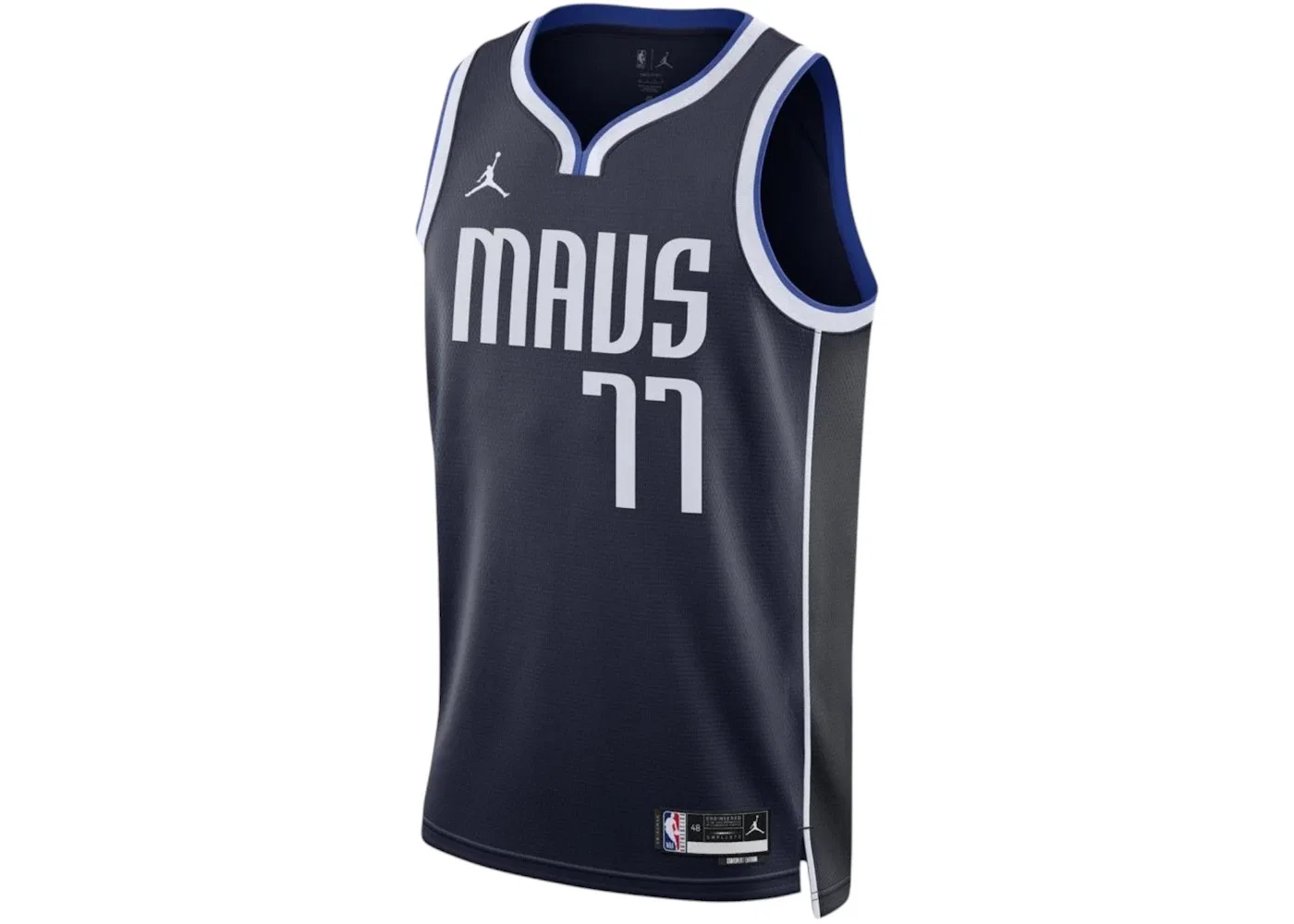 Мужская джерси с принтом Mavericks Jordan, Синий