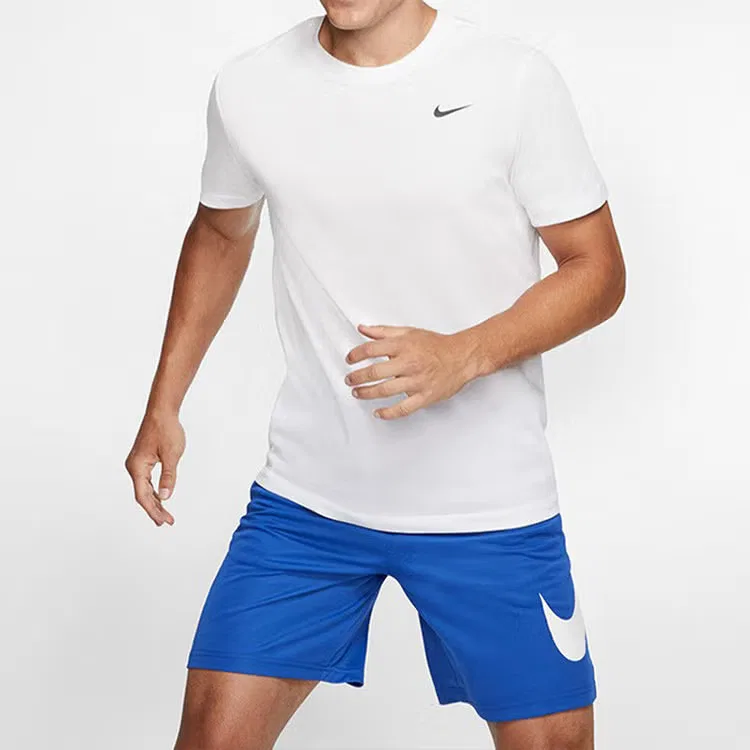 Футболка тренировочная с коротким рукавом Dri-Fit Nike, белый — фото 3