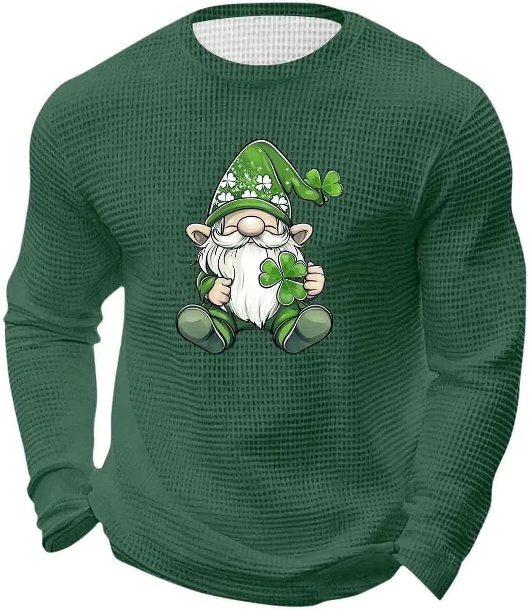 Мужская футболка с текстурой вафли для тренировок Blackish Green — фото 4