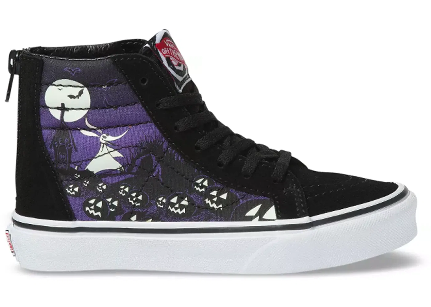 Детские кроссовки с принтом Vans Sk8-Hi Zip Nightmare/Jack, Nightmare/Jack