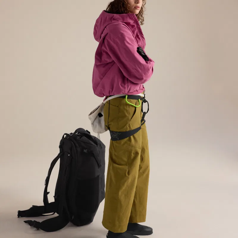 Женские брюки свободного кроя с широкими штанинами Fern Forest Green Arcteryx — фото 4