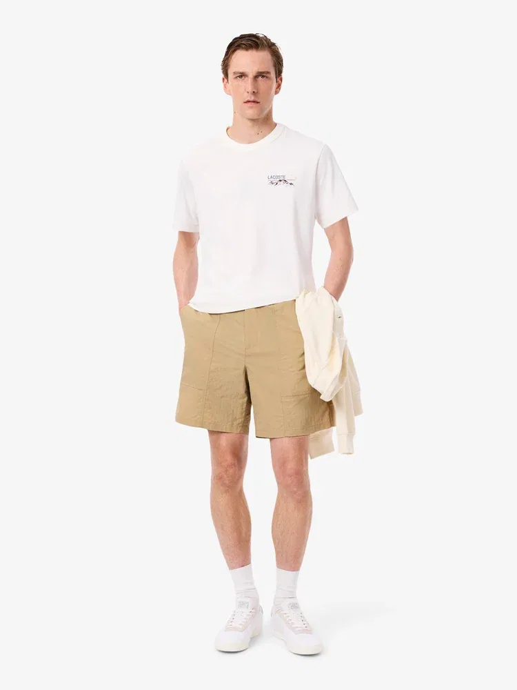 Шорты с деталями стежков LACOSTE, Beige