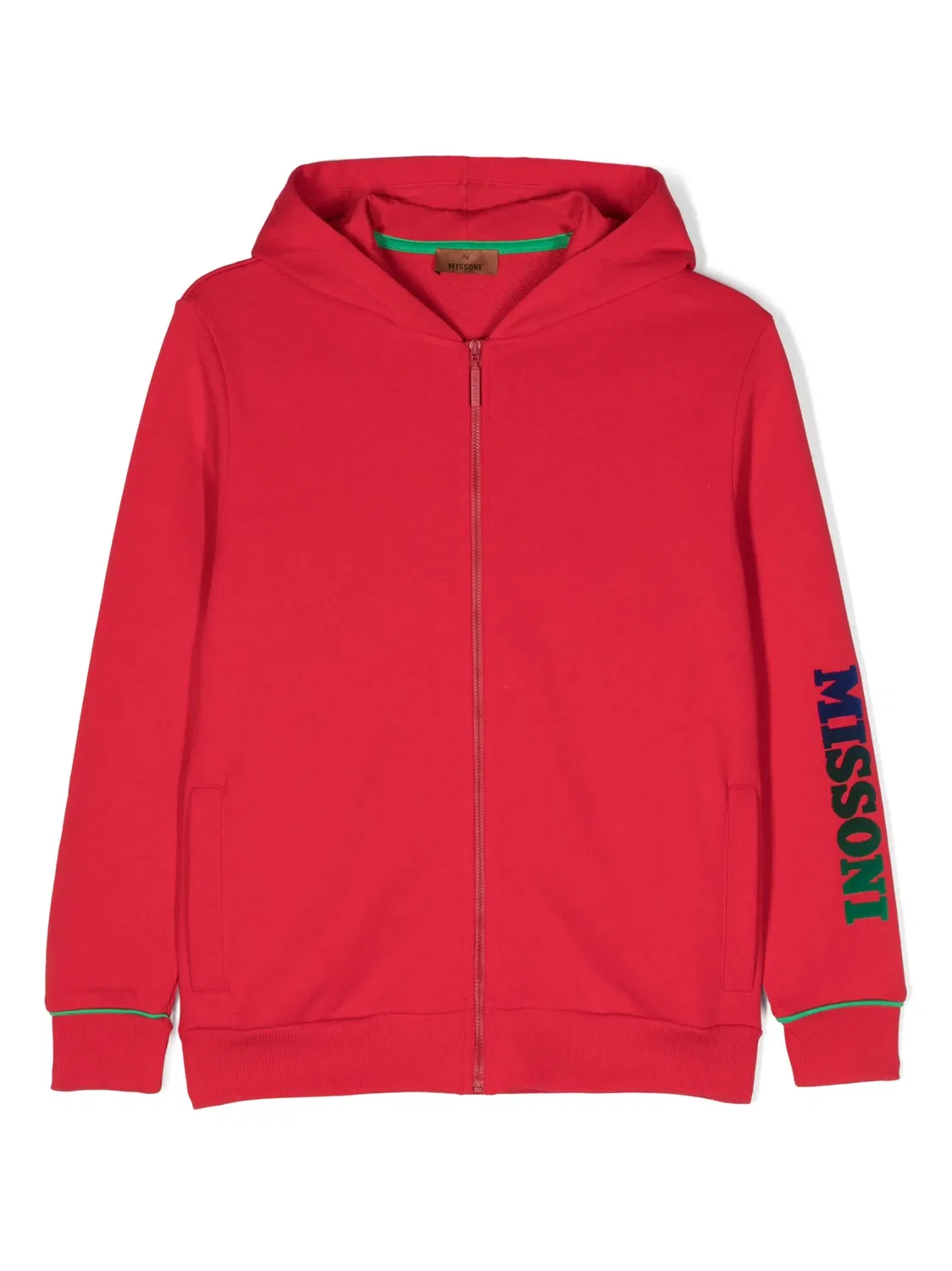Худи с логотипом из хлопка Missoni, красный