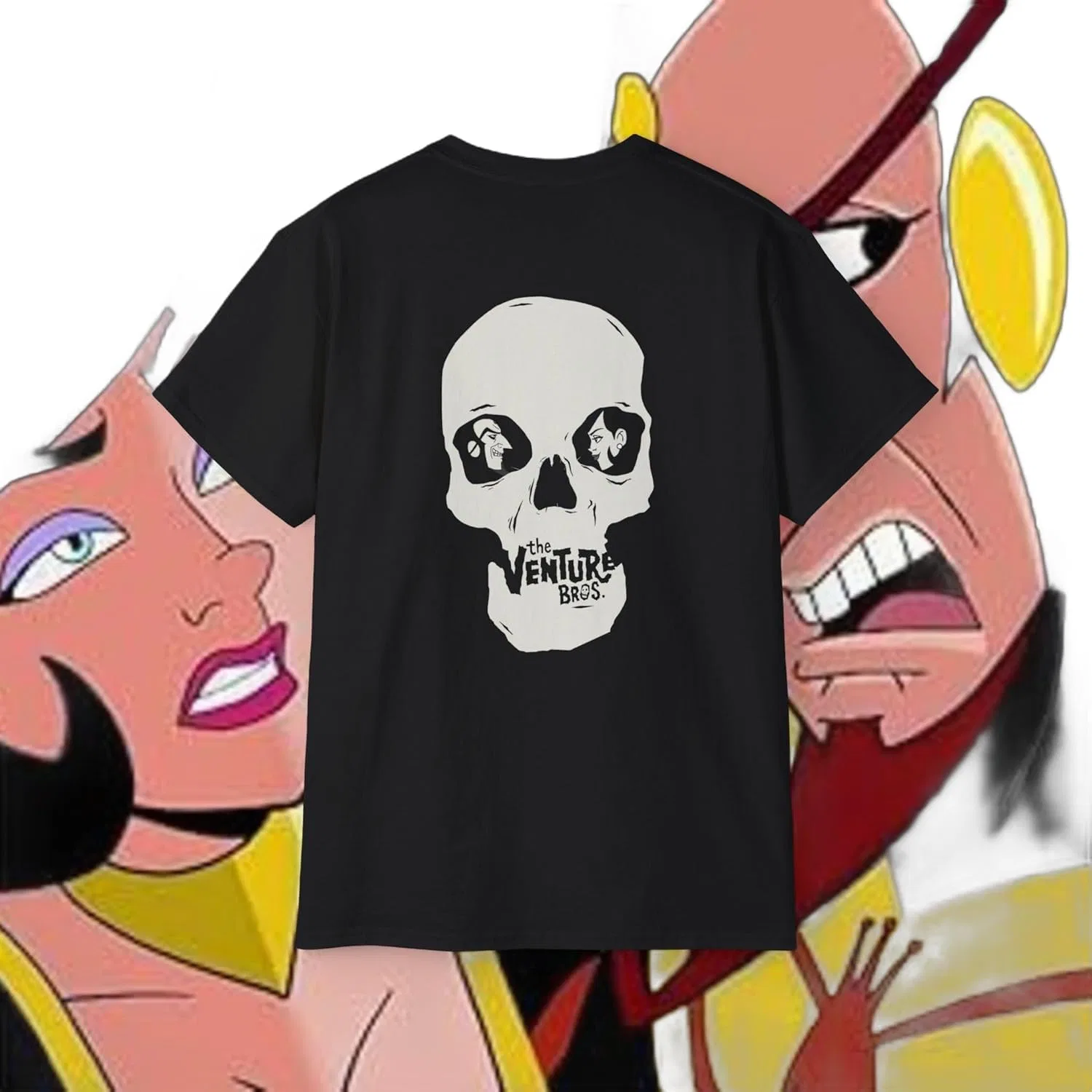 Мужская футболка с принтом Venture Bros. Double Sided, Black