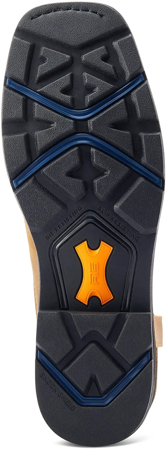 Мужские рабочие сапоги ARIAT Sierra Shock Shield с водонепроницаемым стальным носком, вестерн-сапоги, коричневый — фото 2