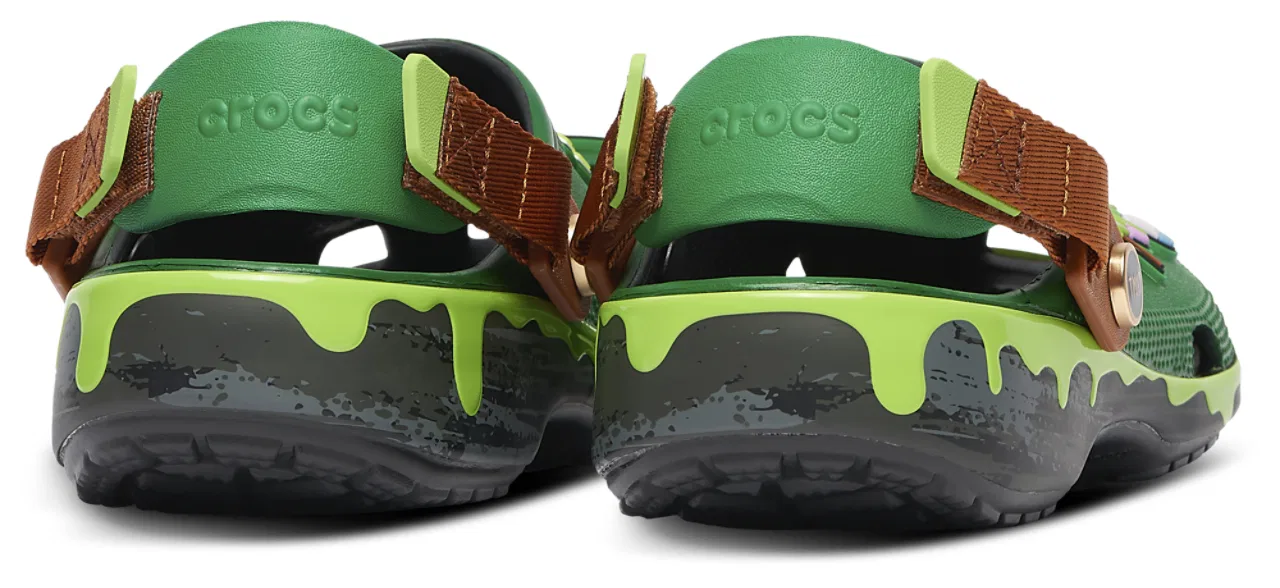 Сандалии для мальчиков Teenage Mutant Ninja Turtles Crocs, черный/зеленый — фото 4