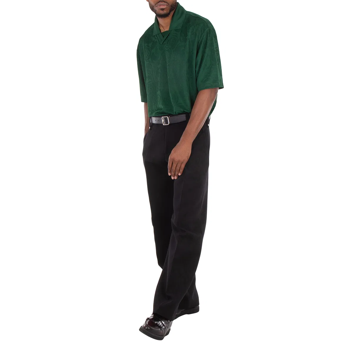 Брюки классические из шерстяной смеси Wool Blend Tailored Trousers Burberry, Black — фото 4