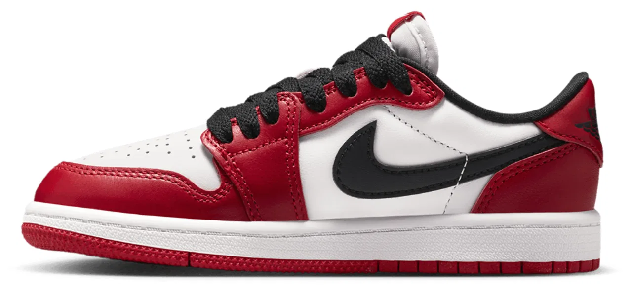 Кроссовки для мальчиков AJ 1 Retro Low OG Jordan, цвет Summit White/Varsity Red/Black — фото 2
