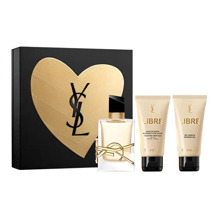 Женский набор парфюмерной воды, лосьона для тела и геля для душа Freedom Water Classic Version, Yves Saint Laurent, Black Gold Limited