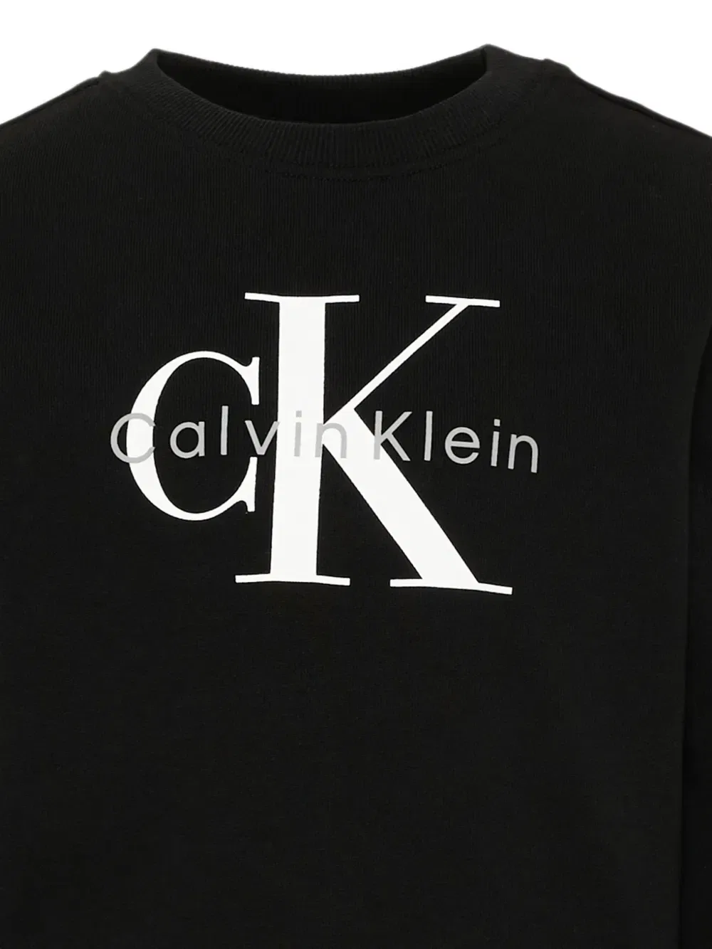 Хлопковая толстовка с логотипом Calvin Klein Kids, черный — фото 3