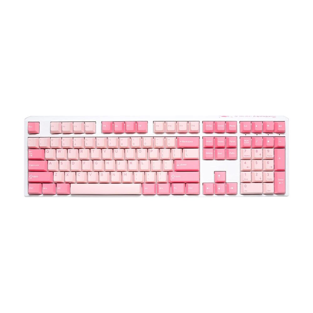 

Клавиатура игровая Ducky One 3 Gossamer, Cherry MX Black Clear-Top, розовый, английская раскладка