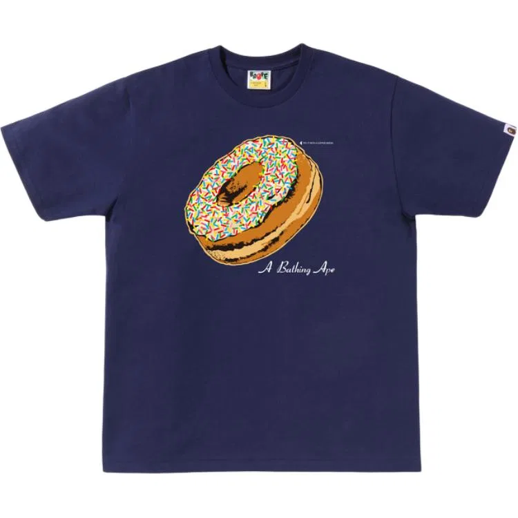 Детская футболка с круглым вырезом прямого кроя A BATHING APE, White — фото 3
