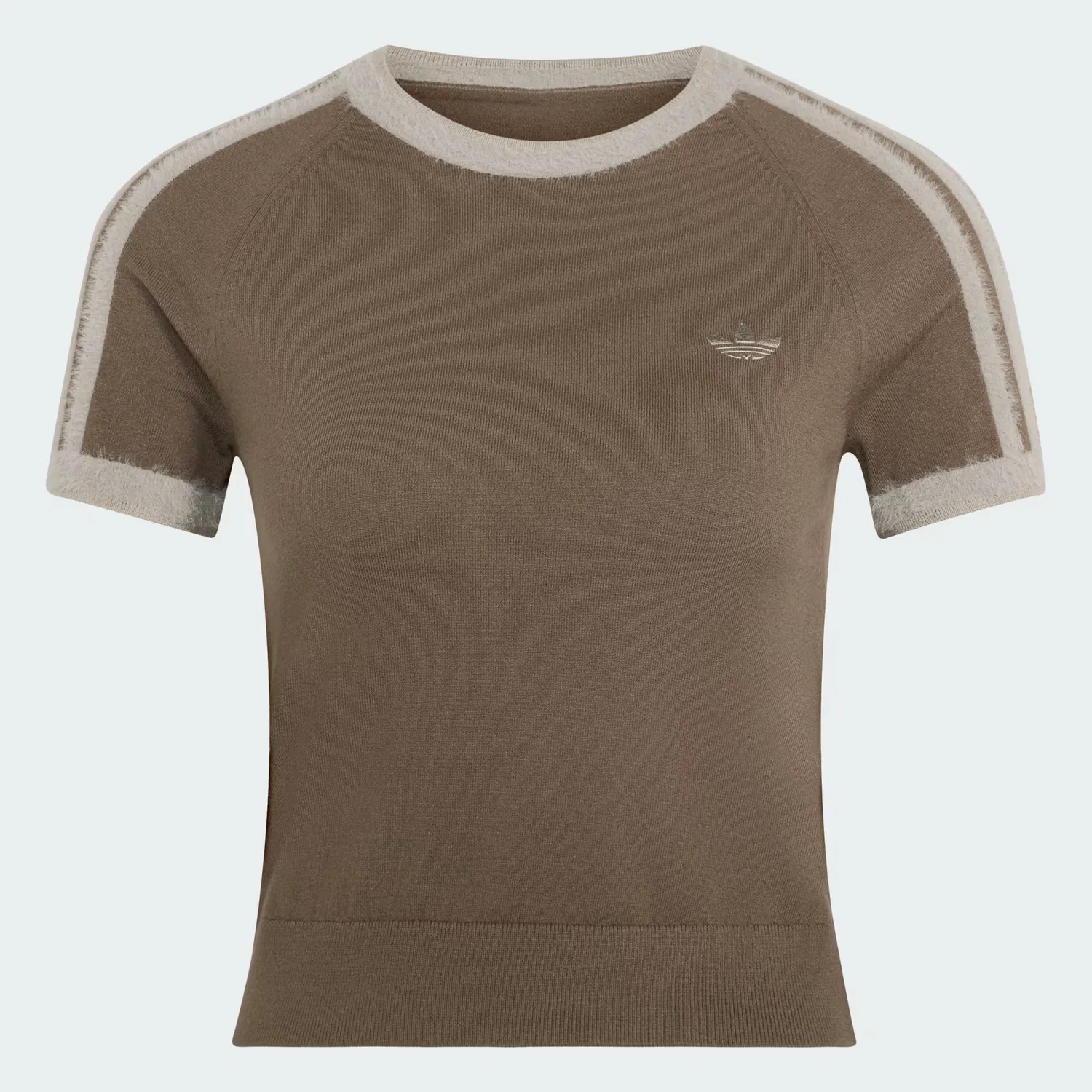 Женская футболка с круглым вырезом Knitted Tee Adidas Originals, Branch/Silver Pebble — фото 4