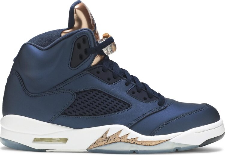 

Кроссовки Air Jordan 5 Retro Bronze, синий
