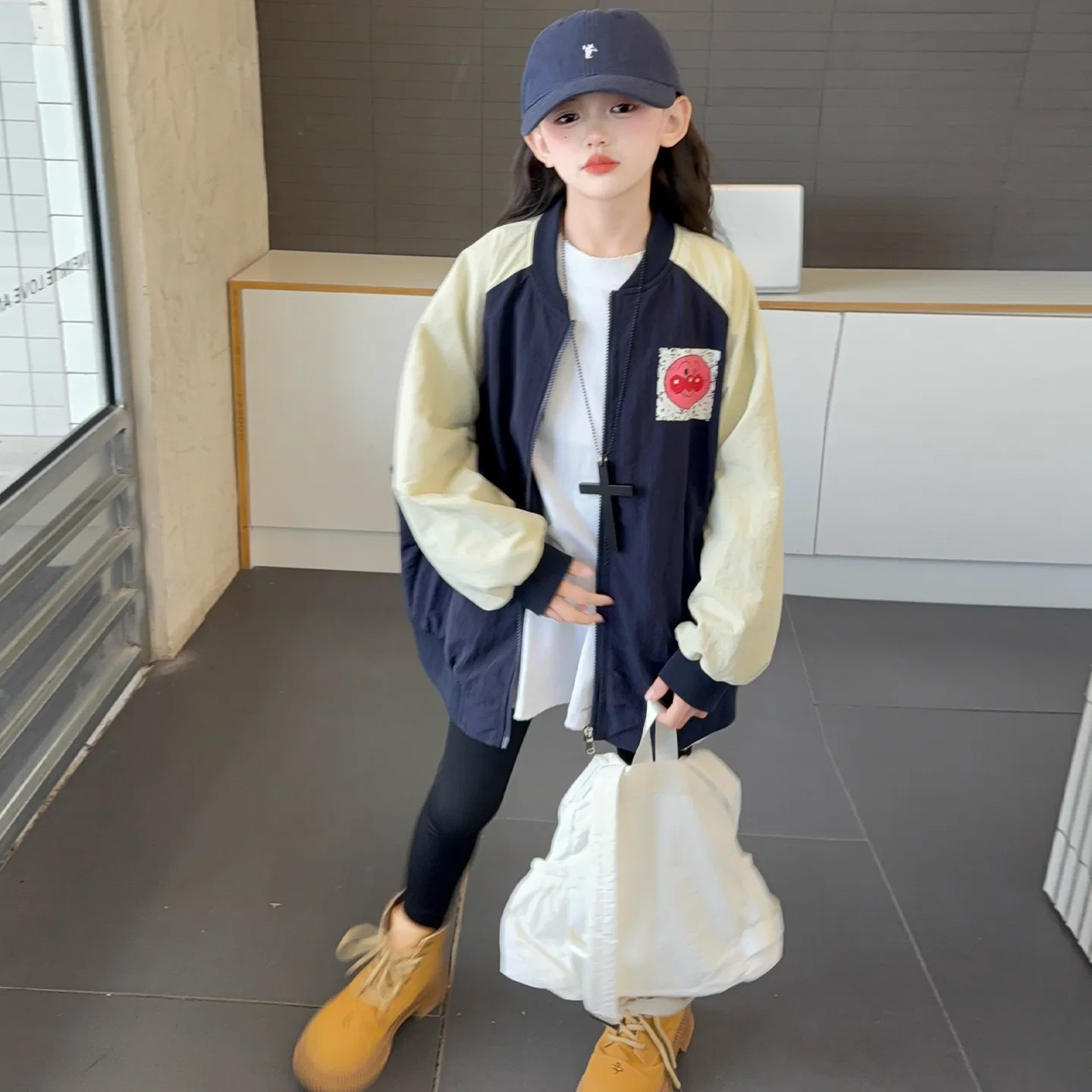 Детская бейсбольная куртка Lanza, Цвет Navy Blue — фото 4