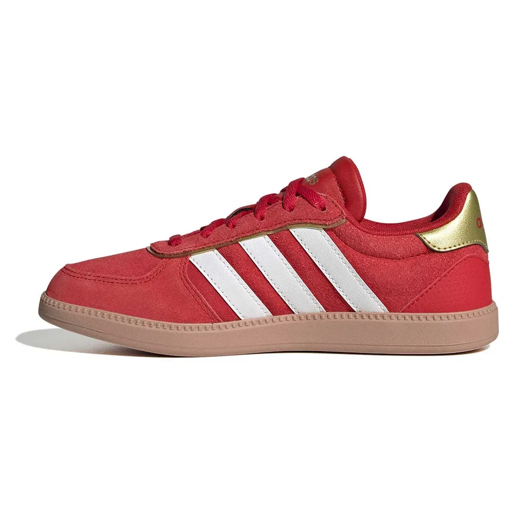 Детские кроссовки для девочек с низким силуэтом Breaknet Sleek Junior Adidas, Red — фото 3