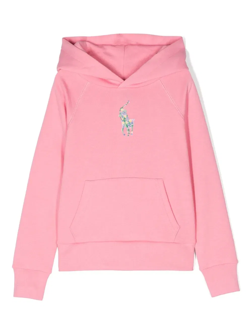 Худи Floral Big Pony Polo Ralph Lauren Kids, розовый