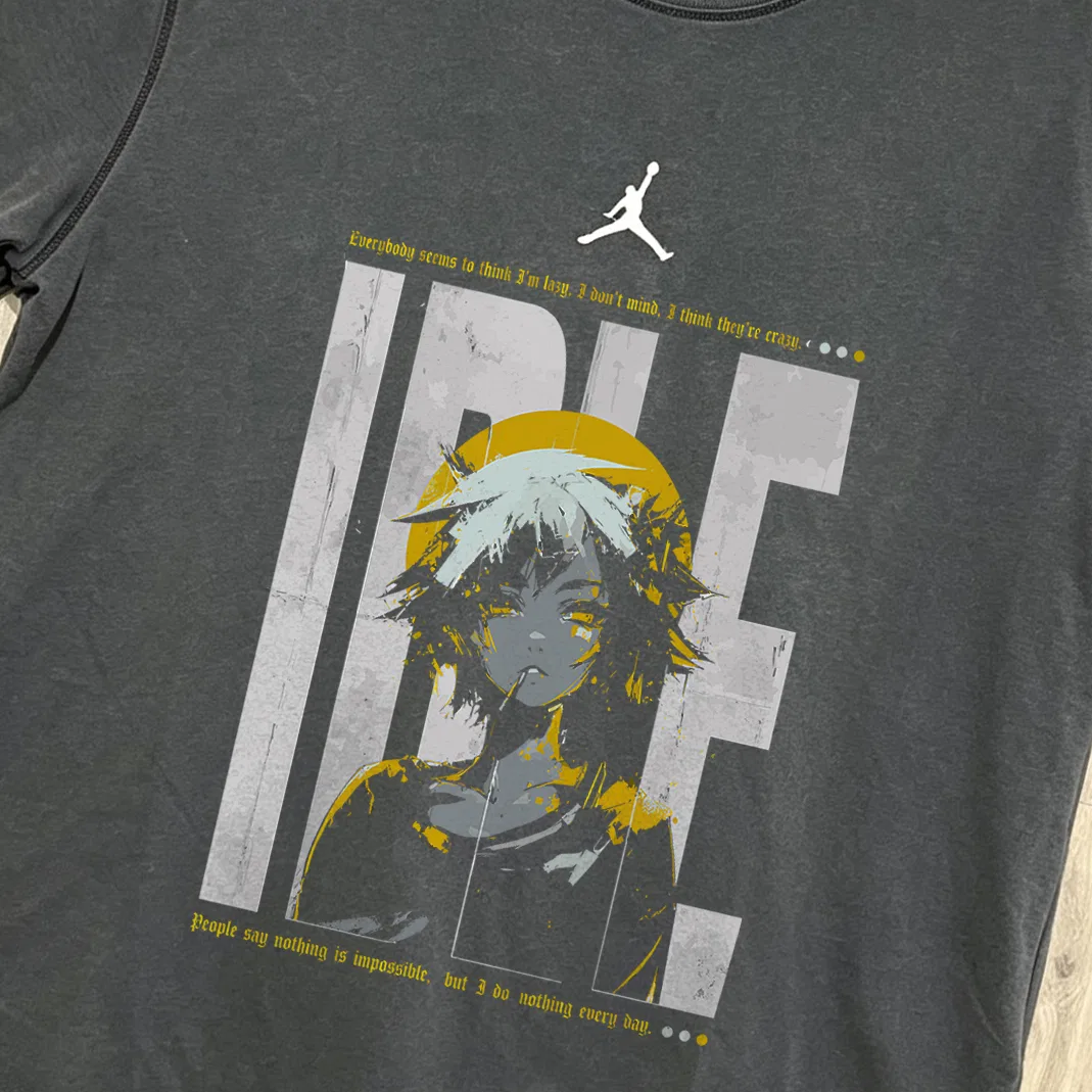 Футболка с принтом Jordan DIR-FIT Dark Gray — фото 4