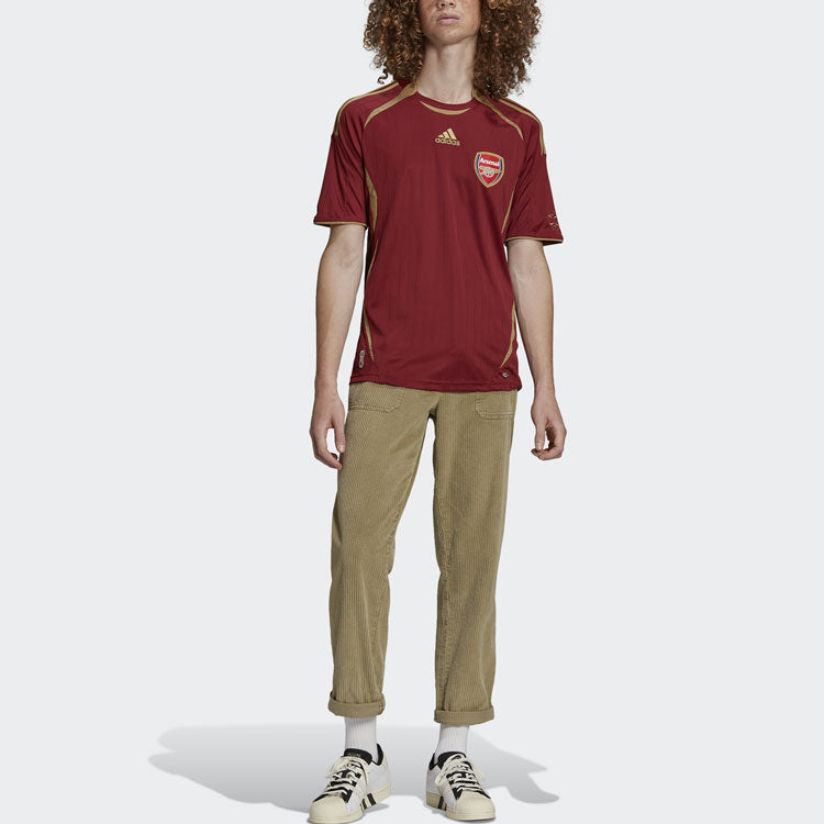 Футболка adidas Round Neck Alphabet Printing Short Sleeve Red H35891 — фото 3