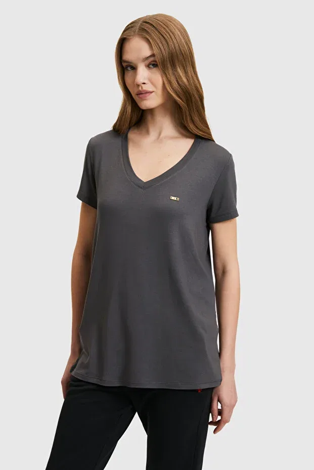 Женская футболка с коротким рукавом U.S. Polo Assn., Антрасит