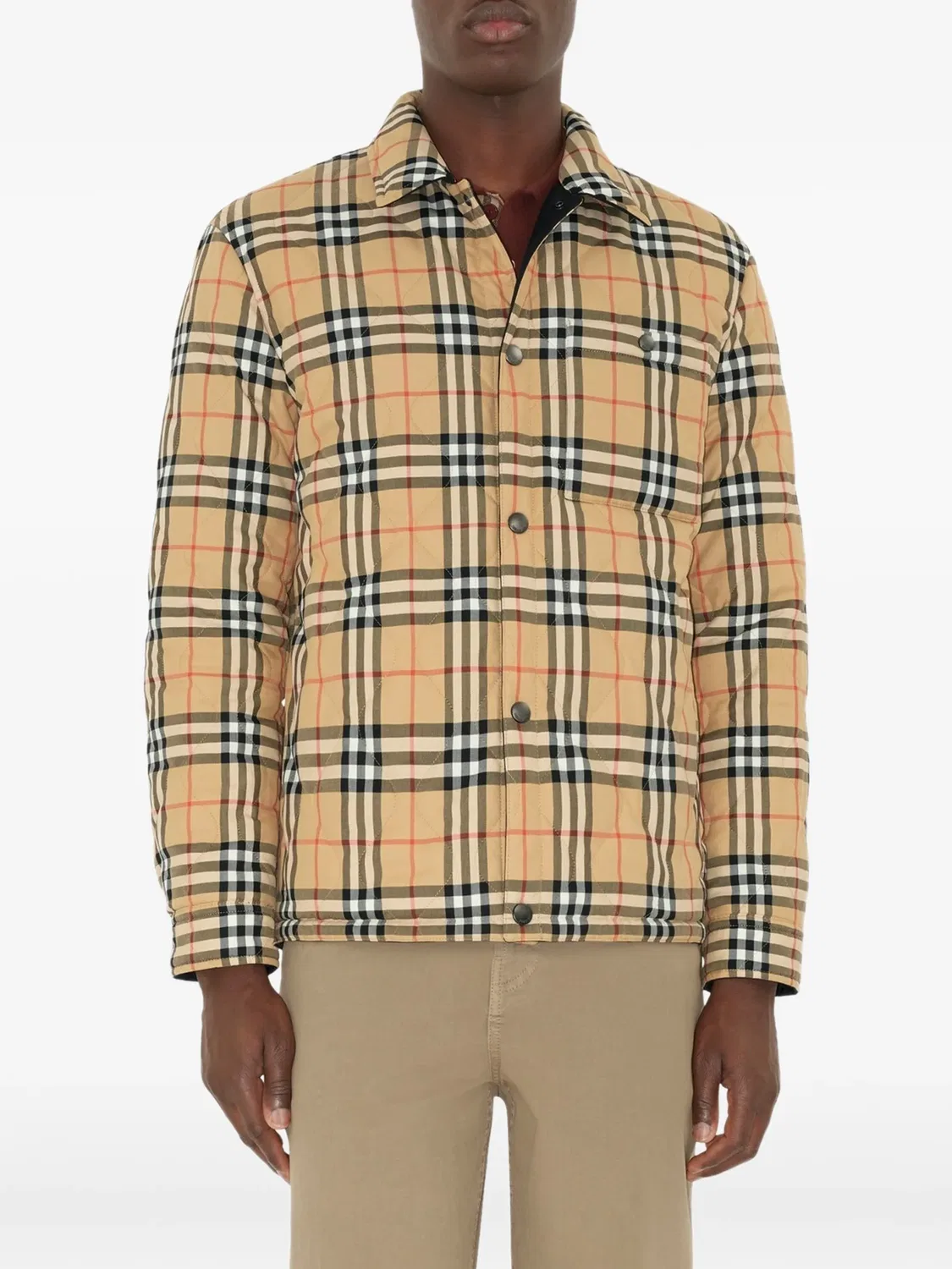Стеганая реверсивная куртка Burberry, черный