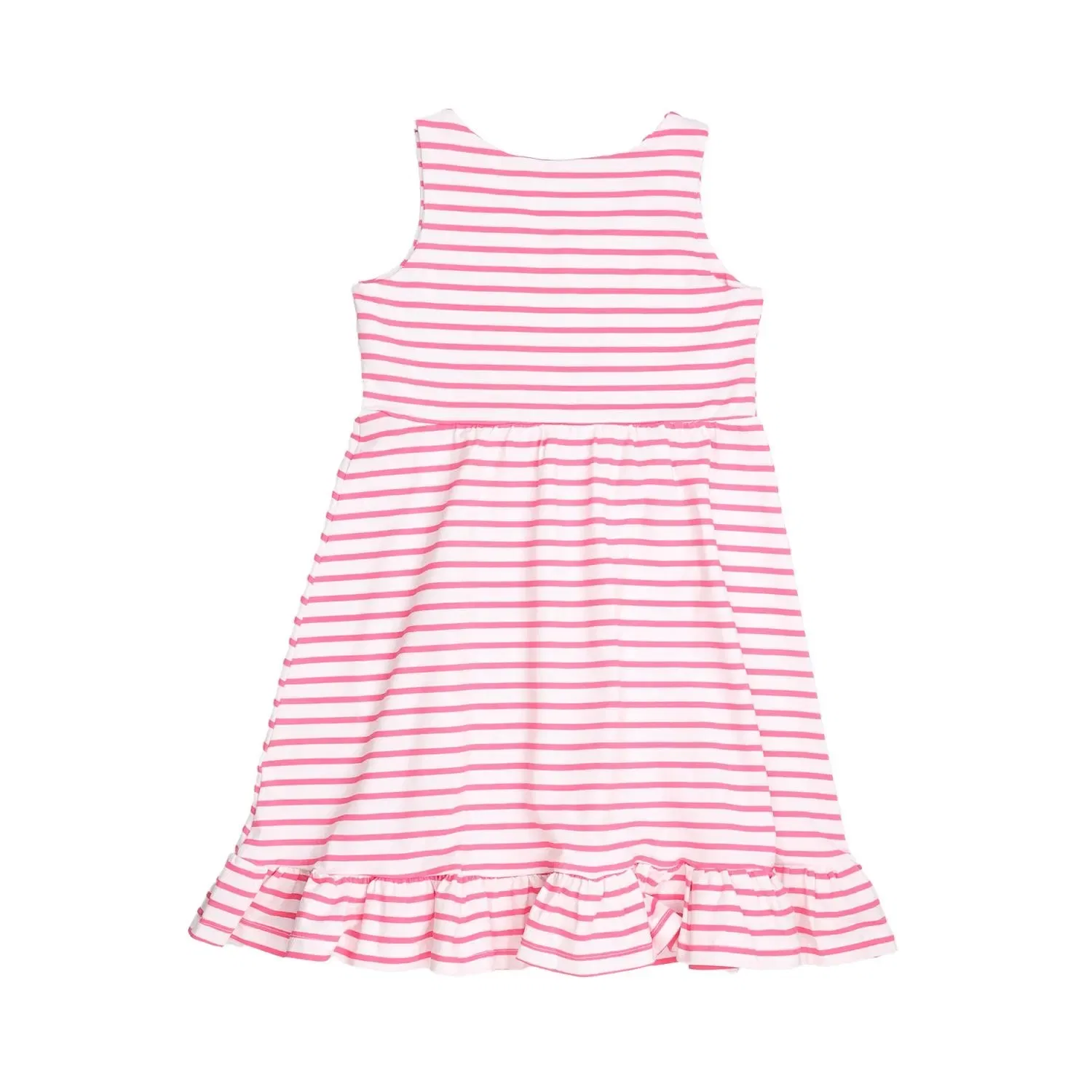 Платье без рукавов с принтом Pink stripes Walkiddy, розовый — фото 2
