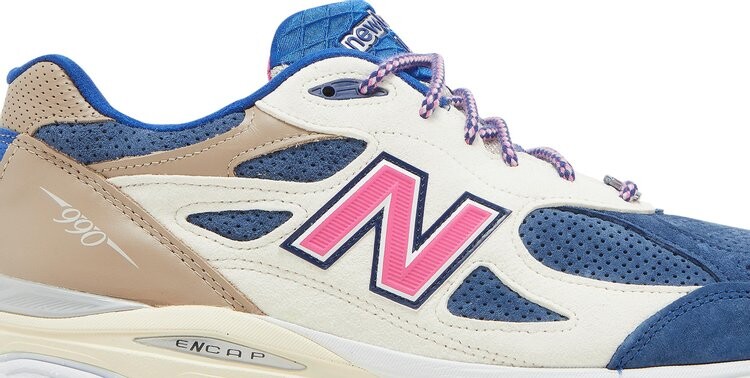Кроссовки New Balance Kith x 990v3 Made In USA 'Daytona', синий — фото 3