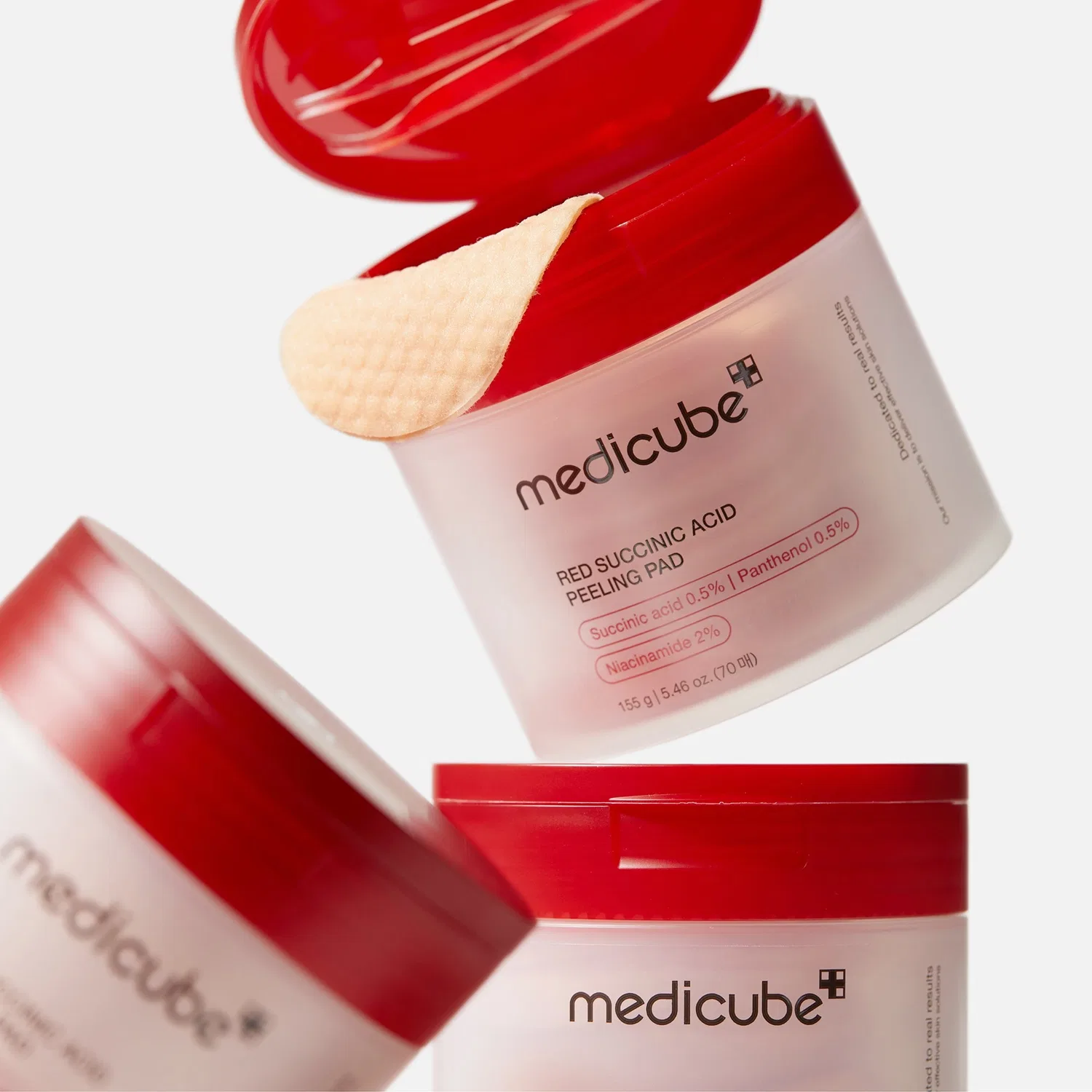 Пилинг-подушечки с кислотами Red Succinic Medicube, 70 шт — фото 4
