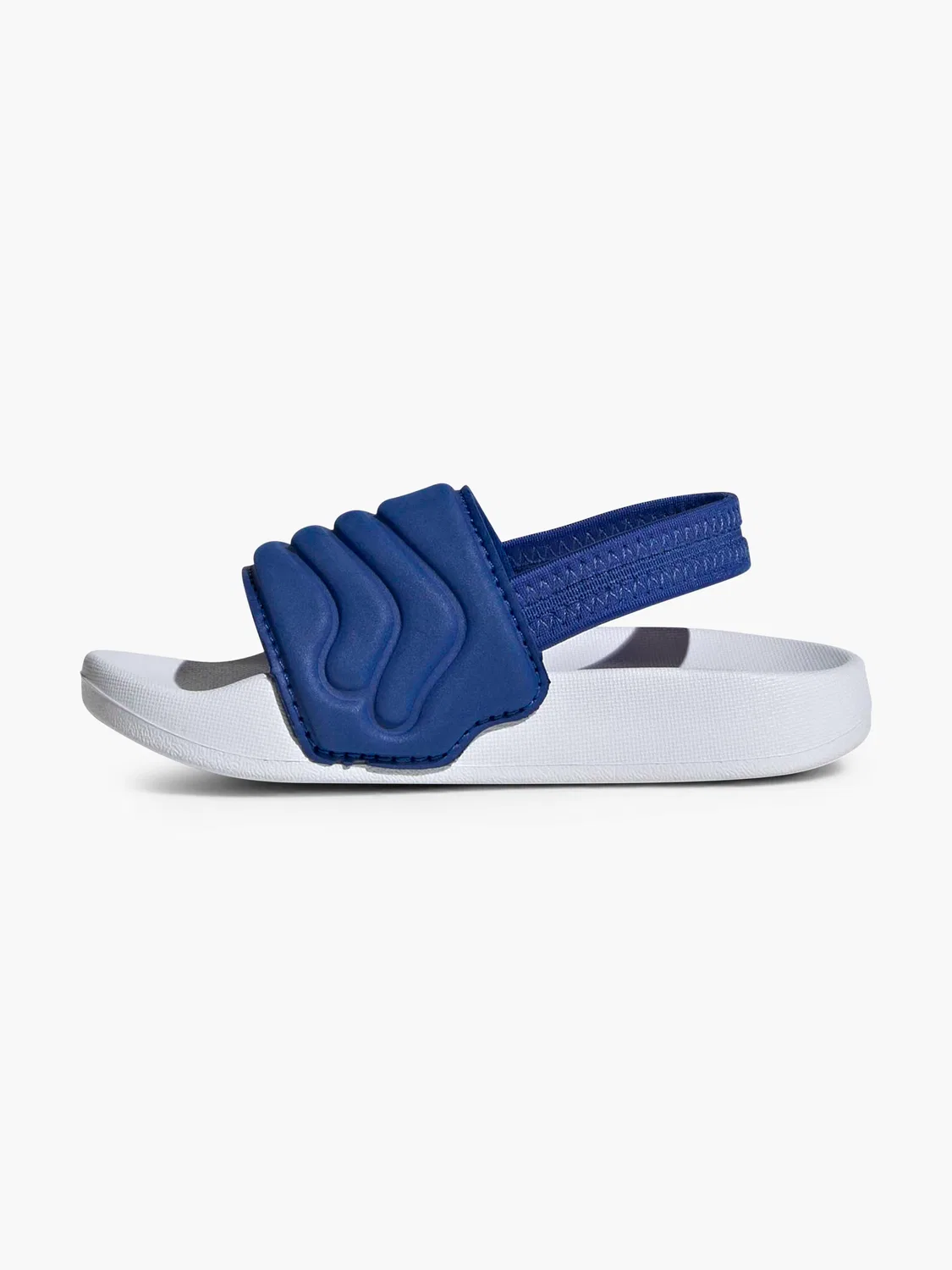 Детские сланцы с эластичной вставкой Adidas, синий — фото 3