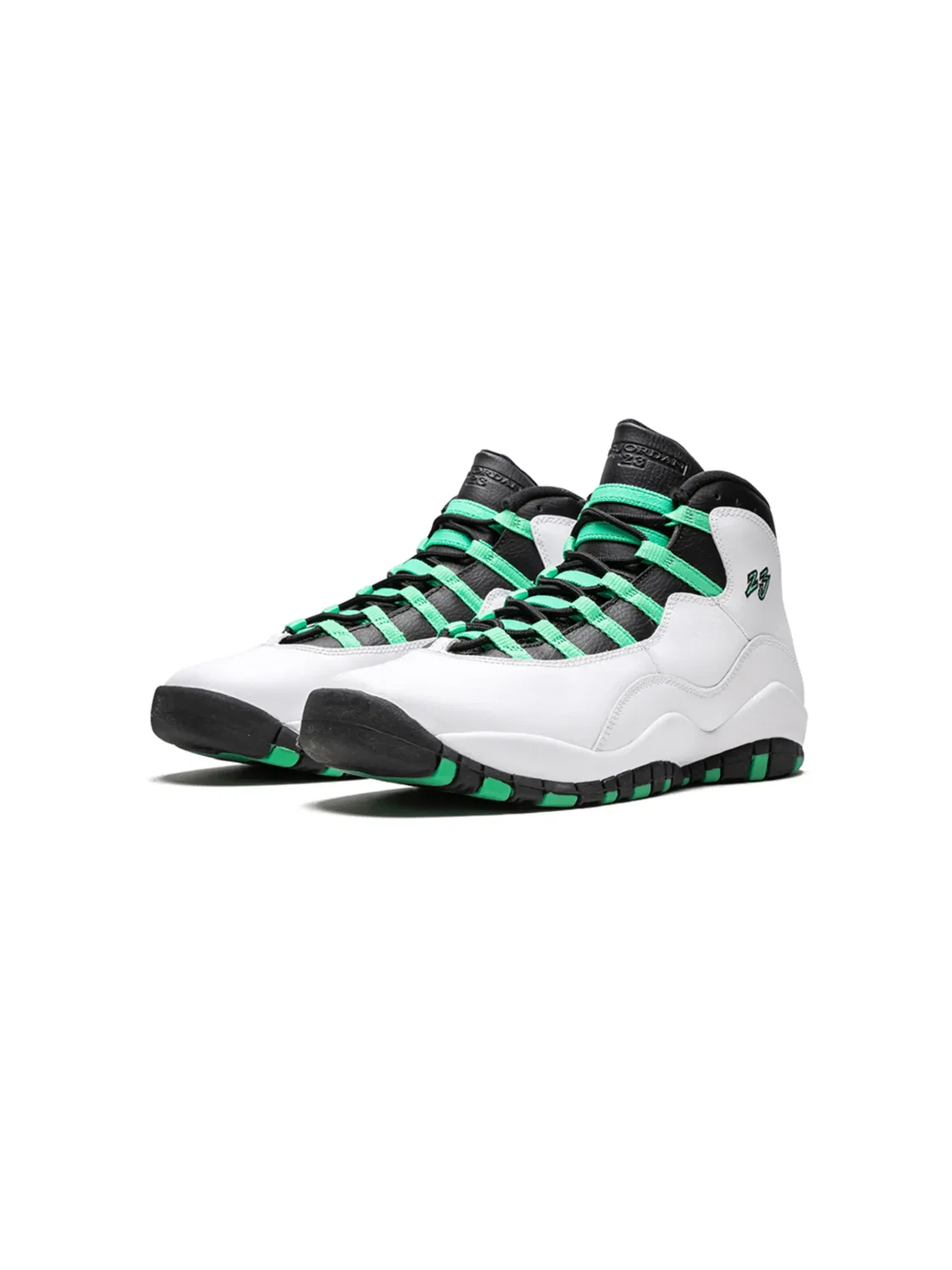 Кроссовки Air Jordan 10 Retro 30th "Verde", белый — фото 2