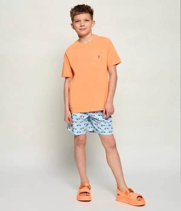 Детская футболка с круглым вырезом Polo Ralph Lauren, Arancione — фото 2