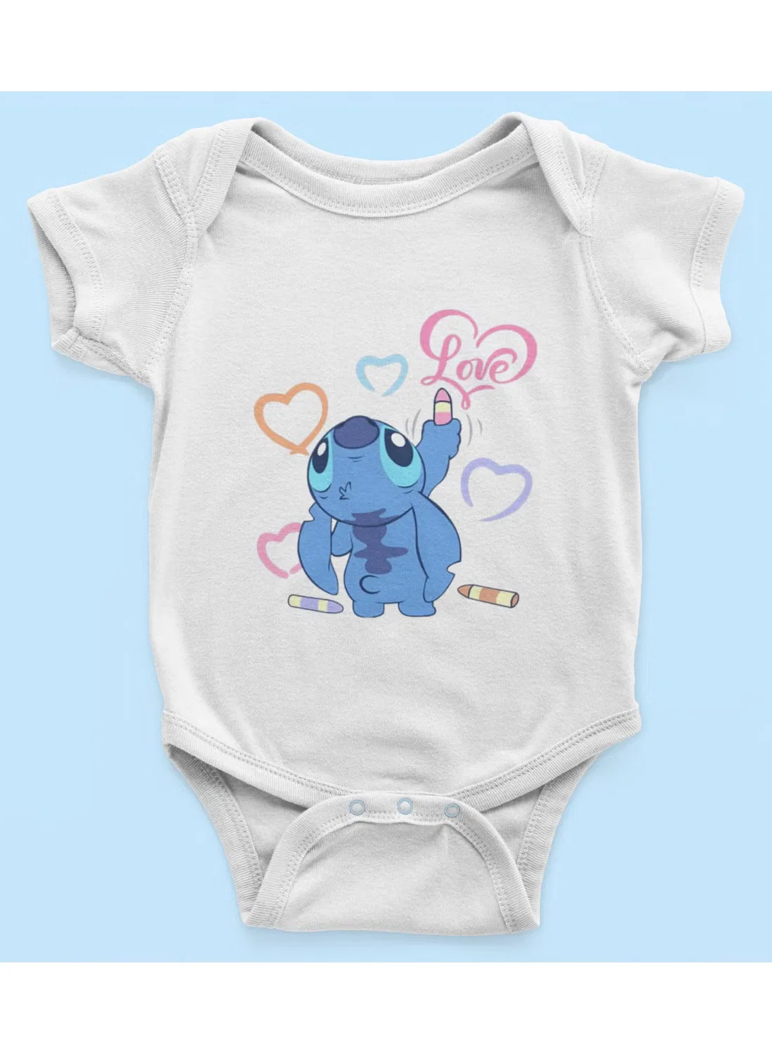 Боди-комбинезон с принтом сердец Stitch Zoom