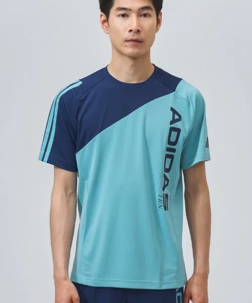 Мужская футболка с коротким рукавом Color Block Adidas, Зеленый