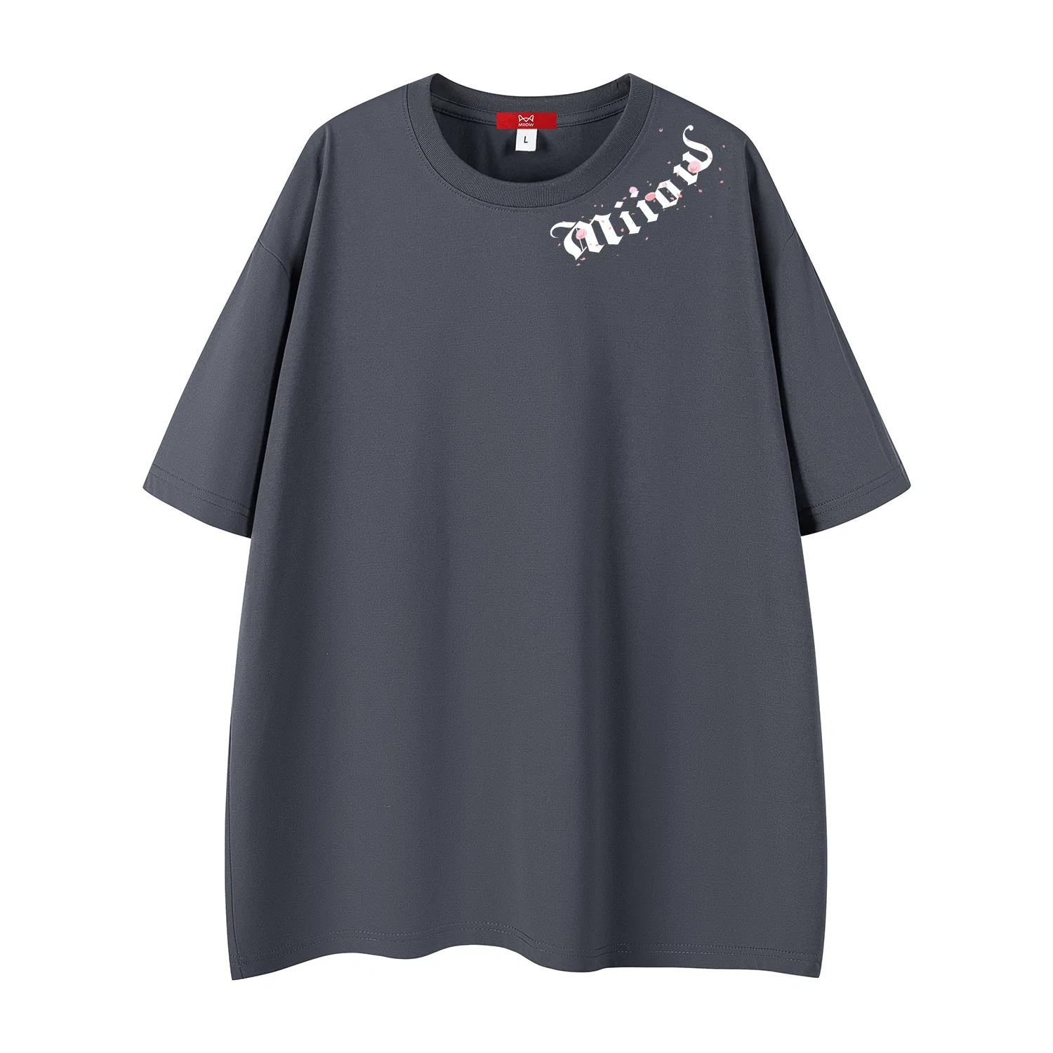 Футболка детская унисекс с круглым вырезом, прямая, Dark Gray, MIIOW