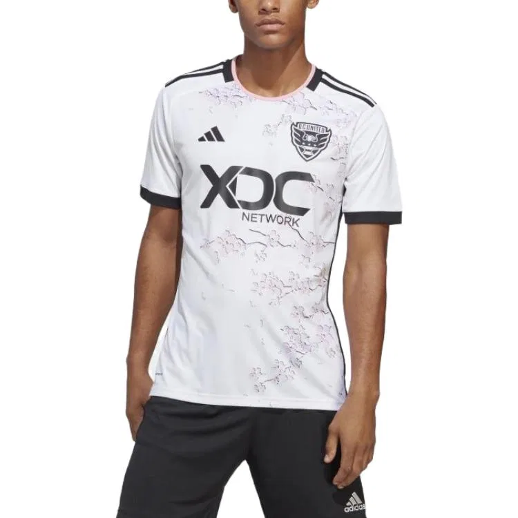 Мужская футболка в ретро-спортивном стиле Adidas, White Pink — фото 3