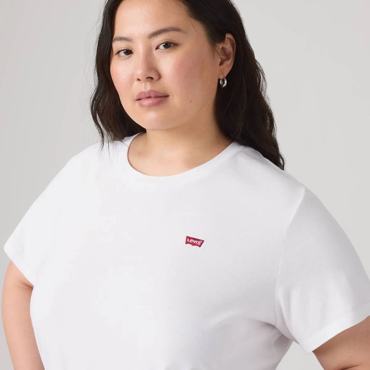 Идеальная футболка (большого размера) Levi's, White — фото 2