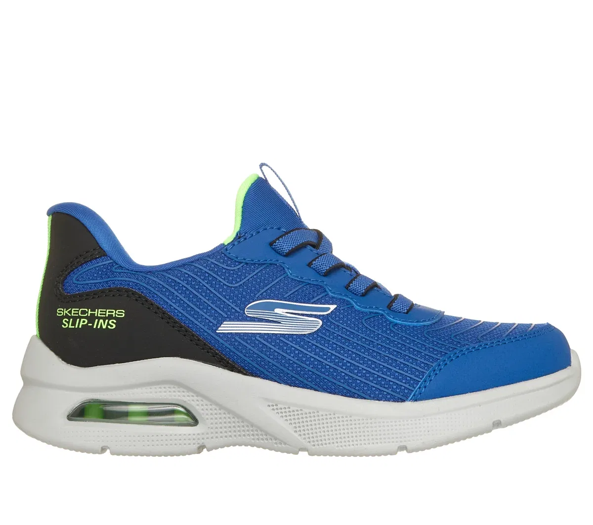 Детские слипоны Microspec Max Advance - Motion Edge Skechers, синий/черный