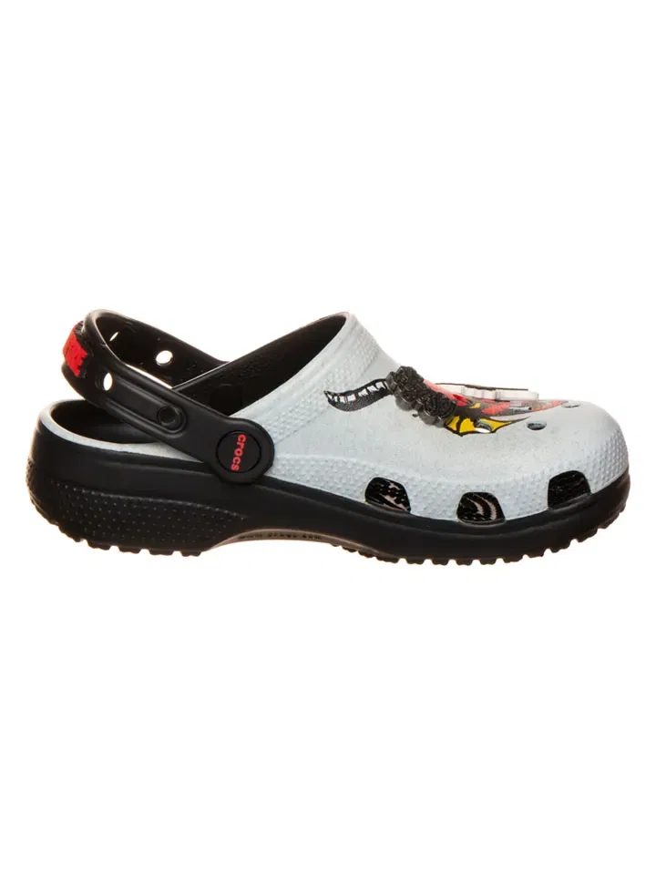 Сабо с принтом Stranger Things Hell Fire Crocs, белый — фото 2