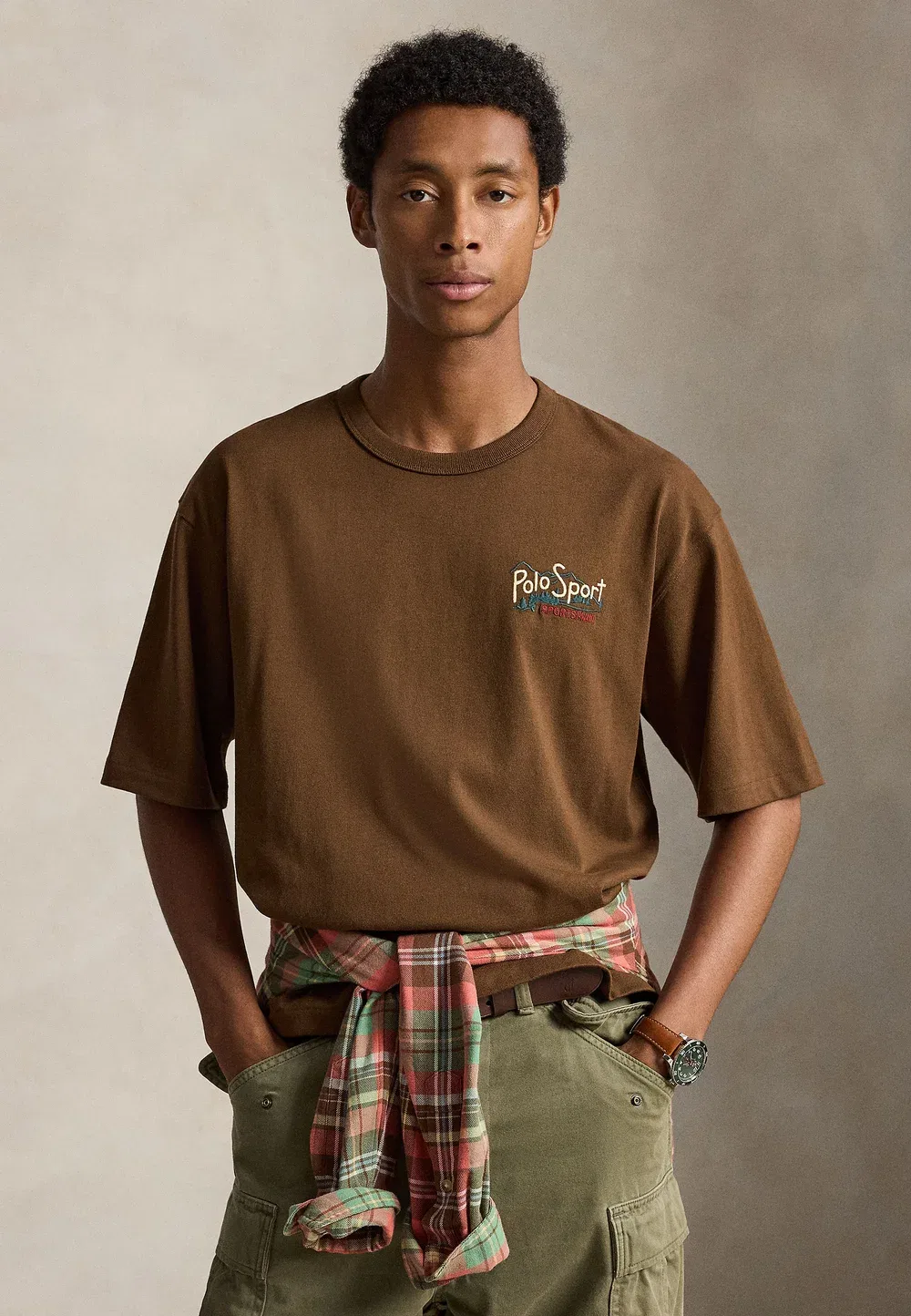 Футболка-Поло свободного кроя в спортивном стиле - базовая футболка Polo Ralph Lauren, Pale Russet