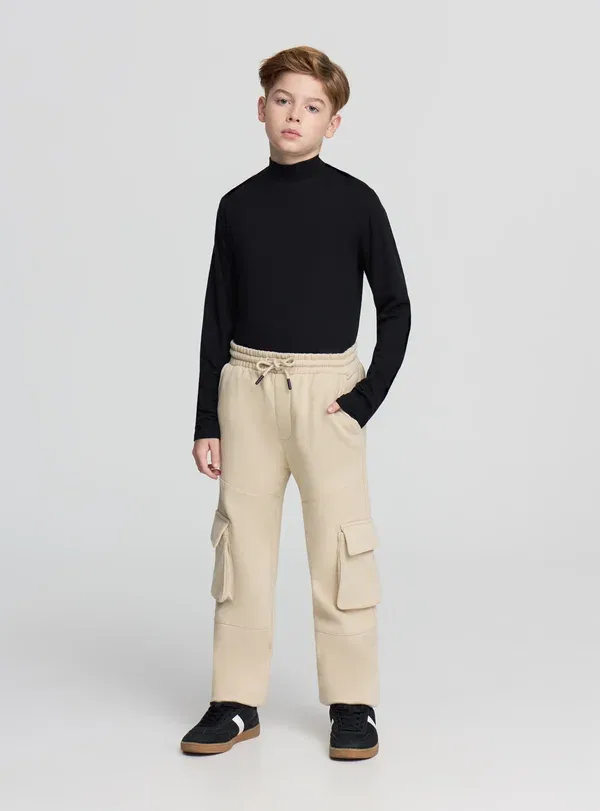 Детский лонгслив из хлопка Long Sleeved Top Terranova 2x black, 1x white, белый