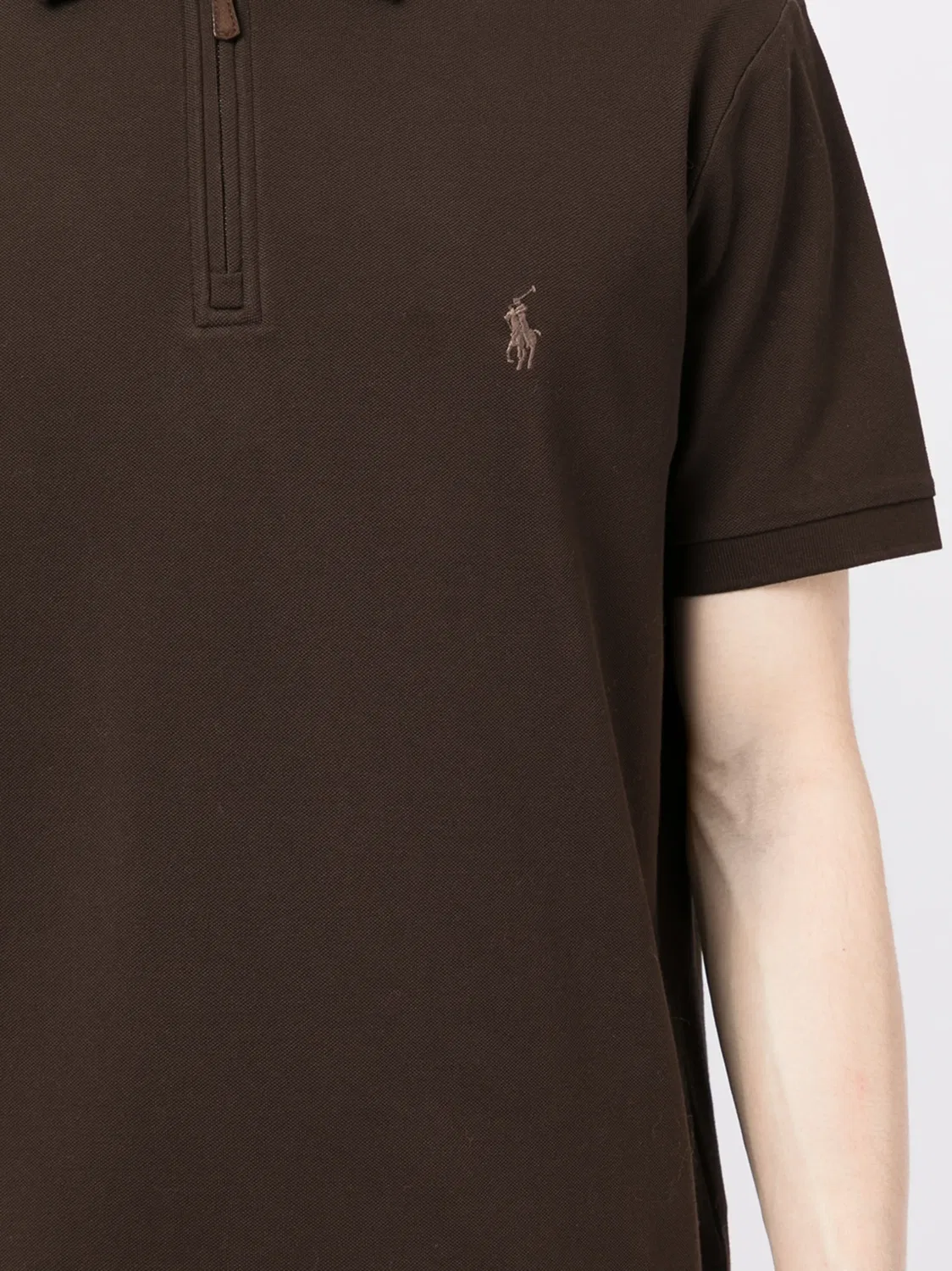 Рубашка поло коричневая из хлопка Polo Ralph Lauren, коричневый — фото 2