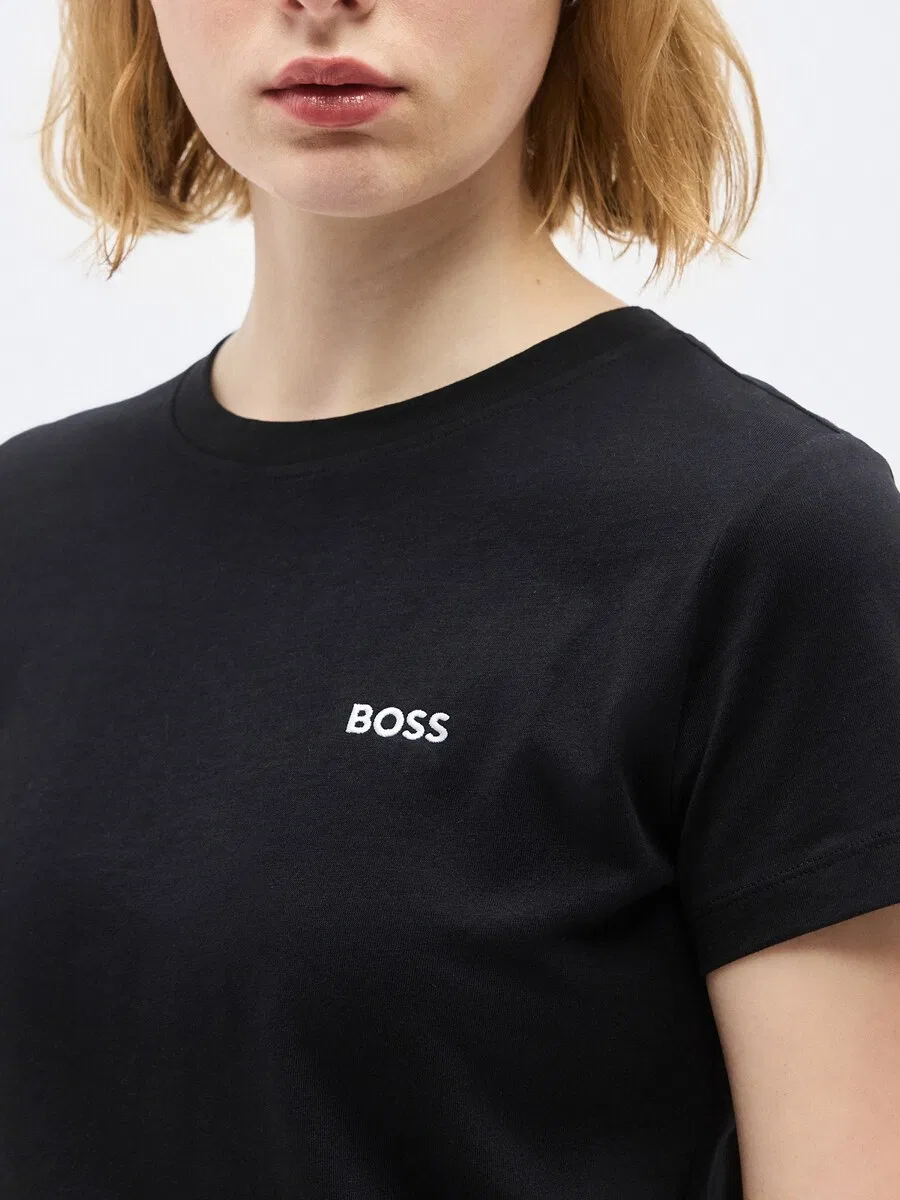 Футболка BOSS C_Esogo_1 черного цвета — фото 3