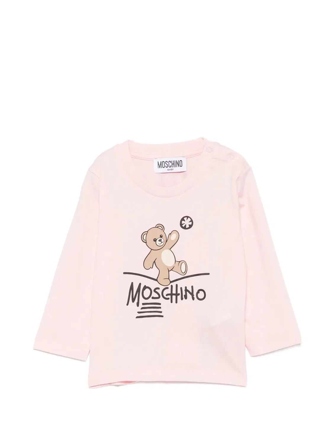 Футболка Teddy Bear Moschino Kids, розовый