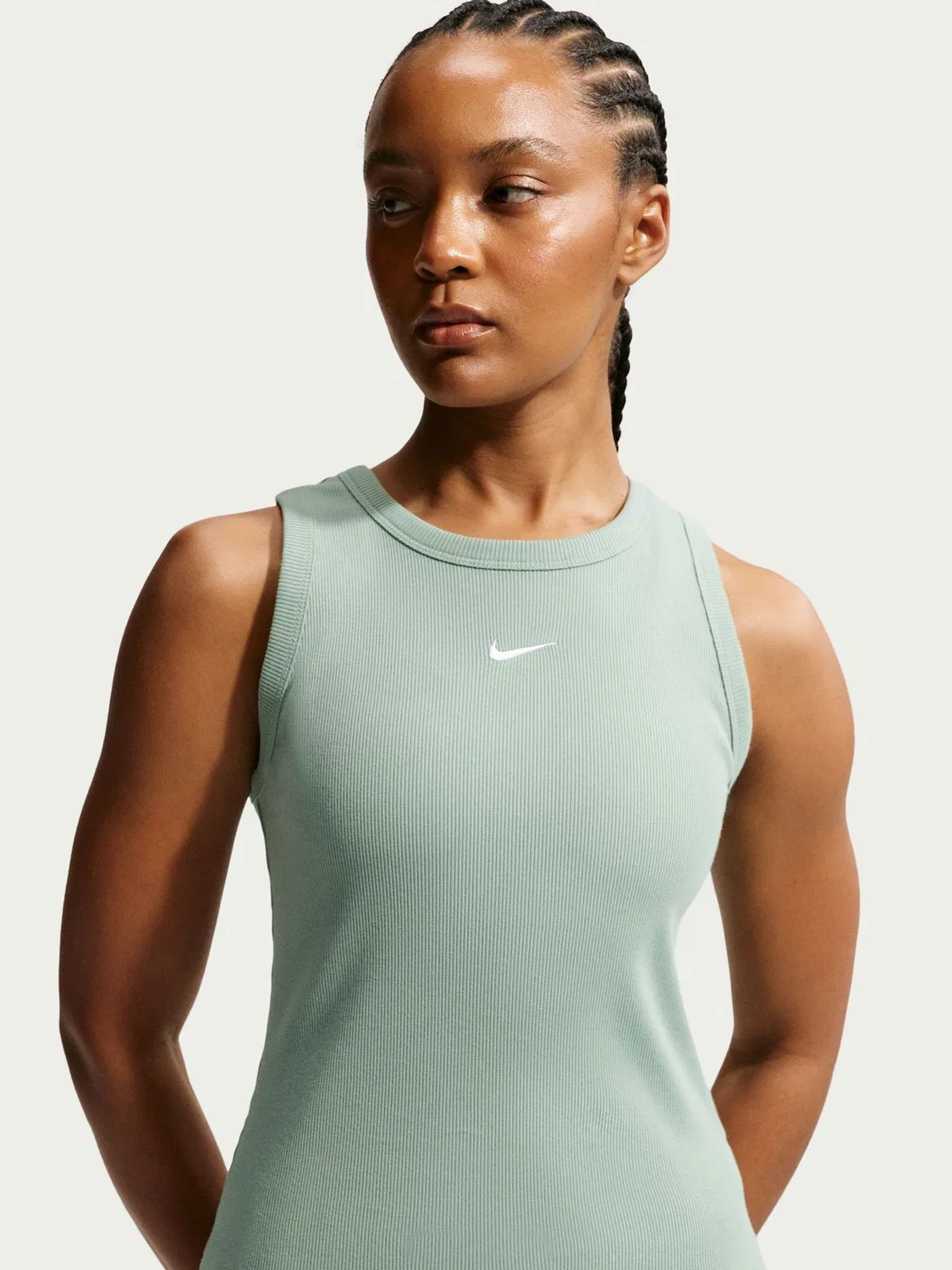 Топ Nike Sportswear Ribbed, Steam Green — фото 3