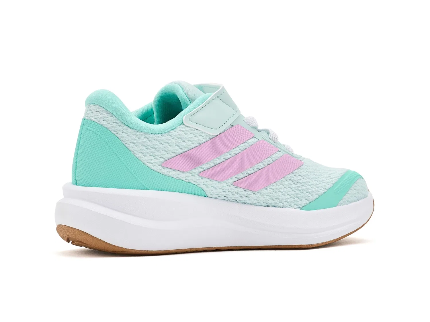 Кроссовки Run Falcon 6 с эластичным шнурком и ремешком (для маленьких детей) Adidas Kids, Halo Mint/Bliss Lilac/Flash Aqua — фото 4